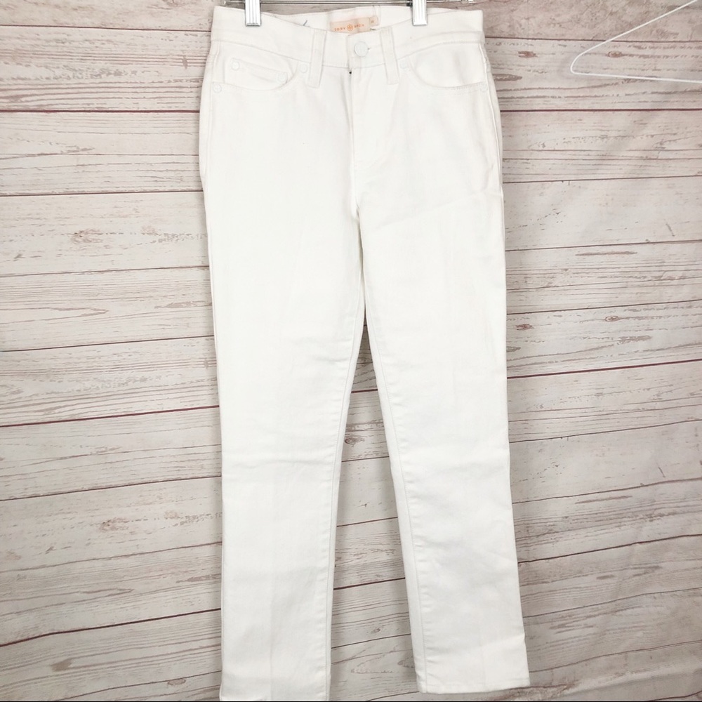Tory Burch NWT Sadie Cropped Straight Leg Jean